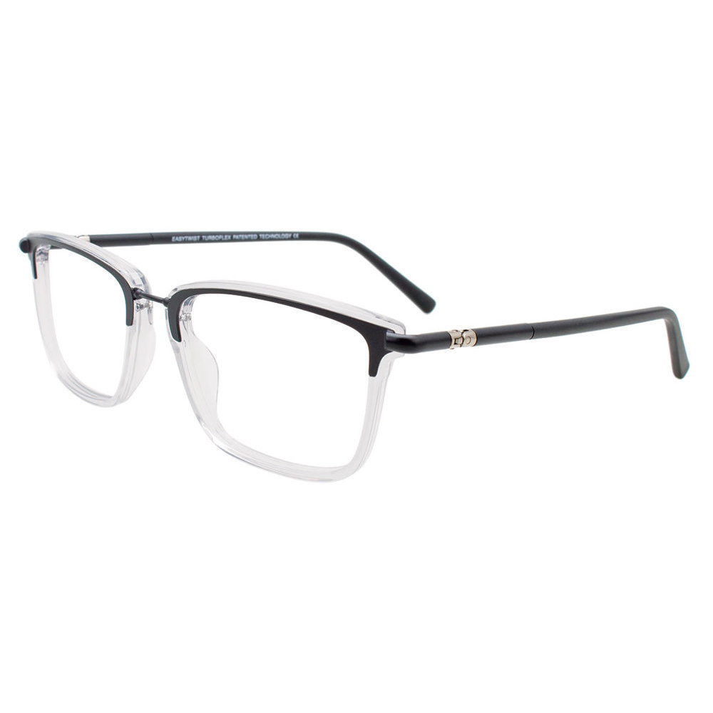 EASYTWIST ET9010 Eyeglasses 090 Black   Crystal 53mm